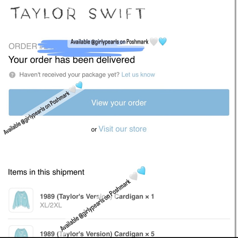 1989 Cardigan (Taylor’s Version) Offical Taylor Swift Merch / Cardigan NEW - Picture 13 of 17